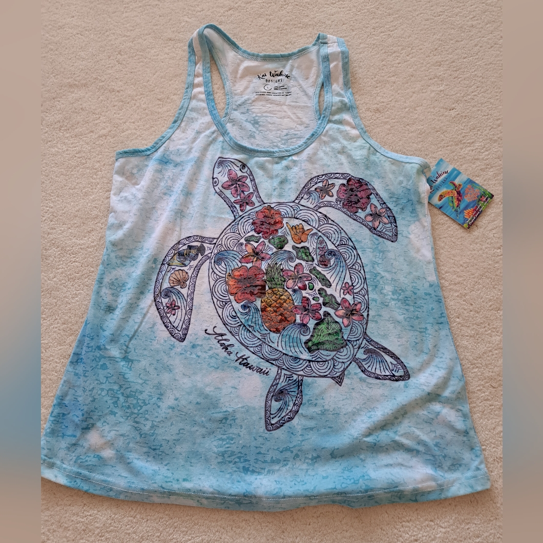 Hand Painted Original Artist Hawaiian T-Shit